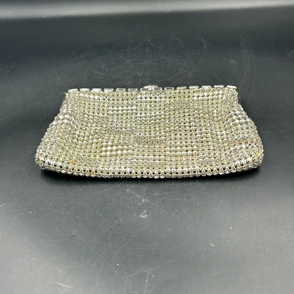 Vintage Walborg W Germany rhinestone & faux diamond Clutch - Picture 5 of 7